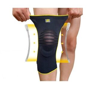 Bracoo Thin Knee Compression Sleeve for Knee Pain Women & Men, Small, Black